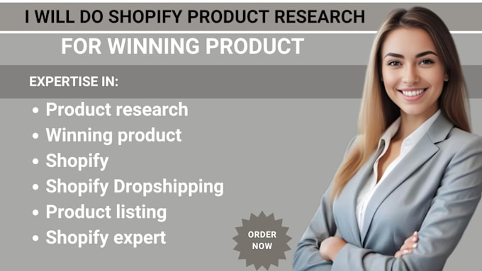 Gig Preview - Do shopify winning product research as shopify expert