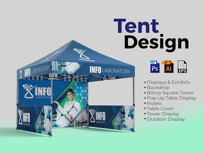 Gig Preview - Design tent, table cover, flag and canopy tent