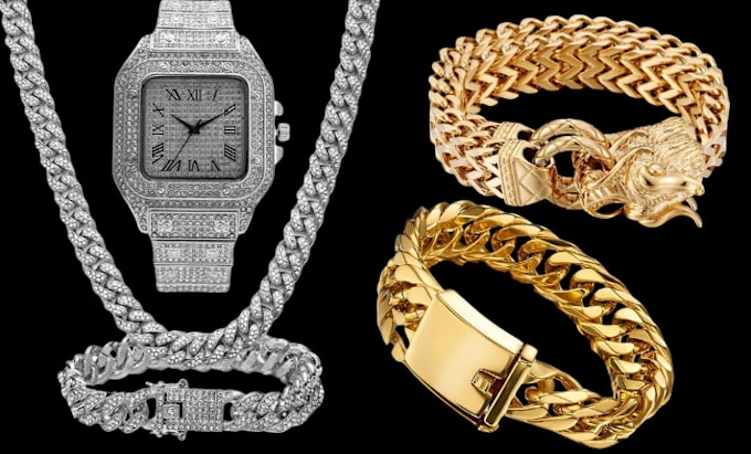 Gig Preview - Do cuban bracelet 3d jewelry 3d necklace 3d cad jewelry model for printing rings