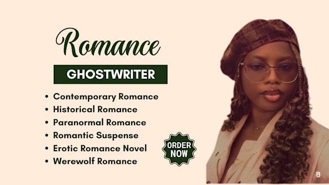 Gig Preview - Ghostwrite your romance, erotica romance story, fiction ghostwriter, thriller