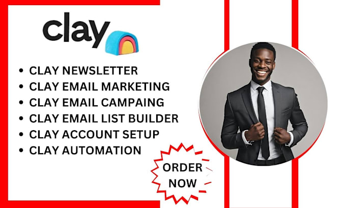 Gig Preview - Be your clay com email marketing and lead generation expert