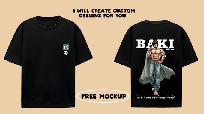 Gig Preview - Create custom tshirt designs for you