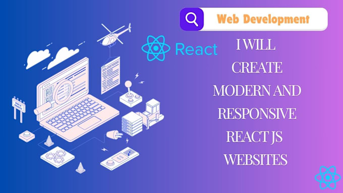 Gig Preview - Create modern and responsive react js websites