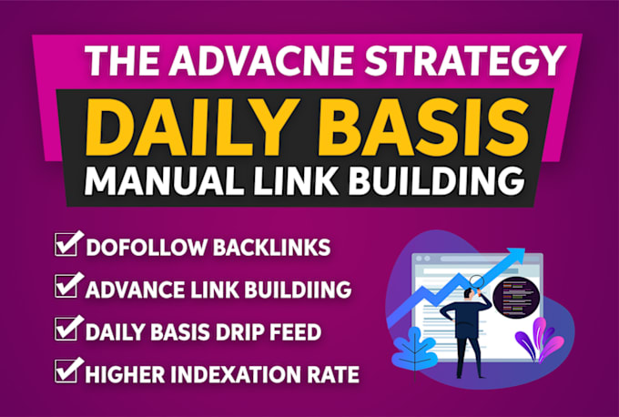 Gig Preview - Rank your website by daily basis high authority backlinks, SEO service