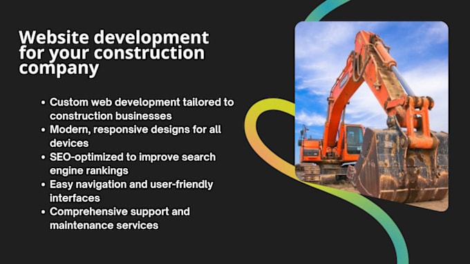 Gig Preview - Create a website for your construction company