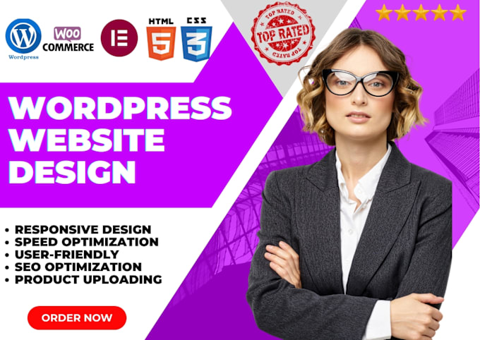 Gig Preview - Create a responsive wordpress website or wordpress design