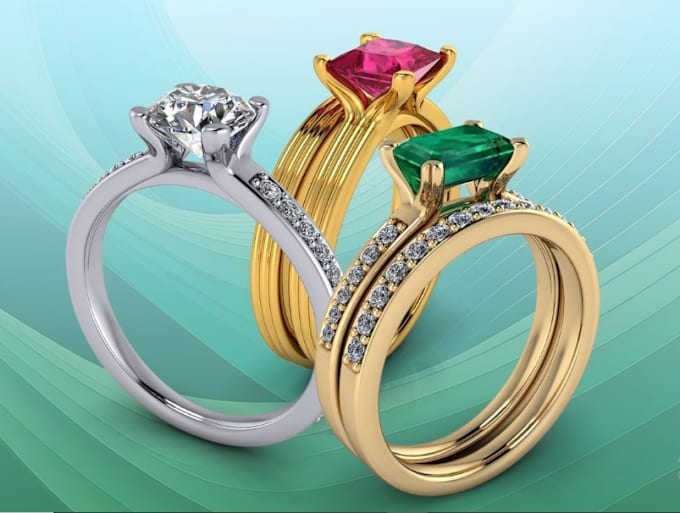 Gig Preview - Design jewelry, 3d cad jewelry model, product animation, stl file, blender