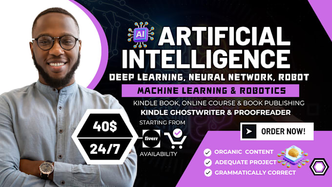 Gig Preview - Be your artificial intelligence, deep learning, neural network, ghostwriter