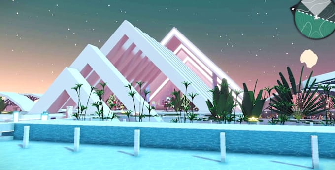 Gig Preview - Create custom 3d metaverse environment for spatial , decentraland