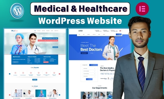 Gig Preview - Create medical, clinic, dental, doctor, healthcare services responsive website