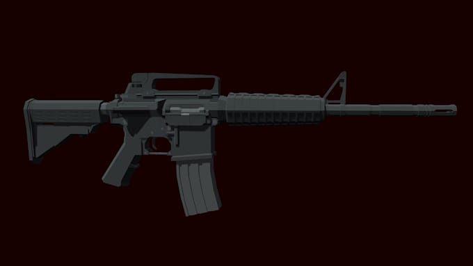 Gig Preview - Make a m4a1 in blender