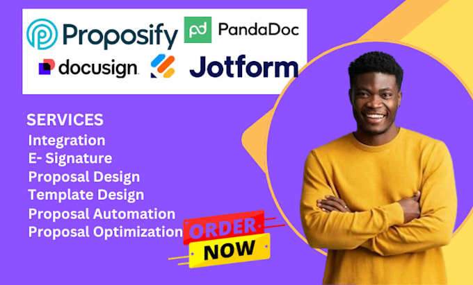 Gig Preview - Design proposify proposal and template, pandadoc, jotform, docusign