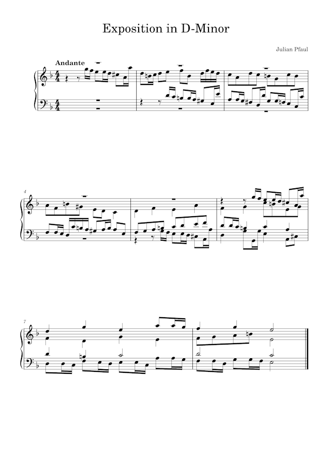 Gig Preview - Compose any part of a fugue in case you get stuck