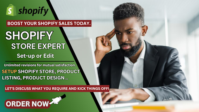 Gig Preview - Design shopify website setup temu shop temu seller accout shopify dropshipping