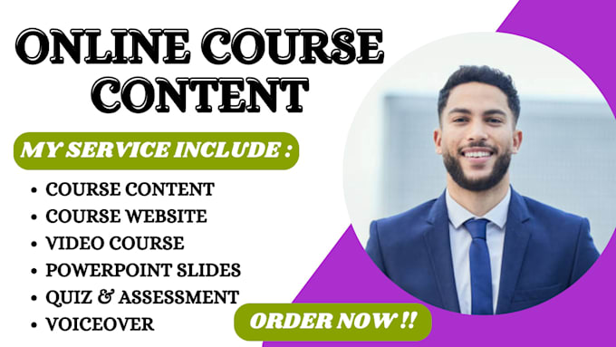 Bestseller - create online course content, video course creation, training manual, elearning