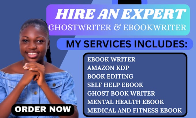 Gig Preview - Be  ebook ghostwriter, create online course content, book proofreading editing