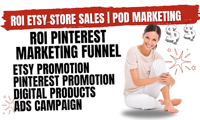 Bestseller - roi etsy store promotion, print on demand digital products pinterest marketing