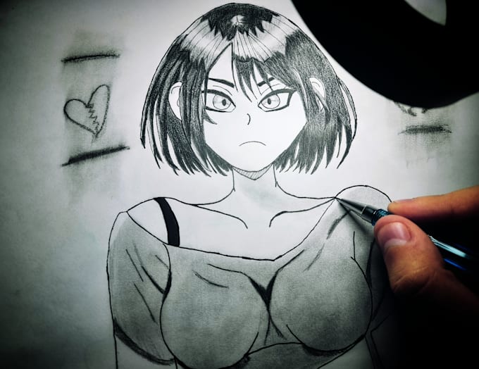 Bestseller - hand draw characters, objects in anime style