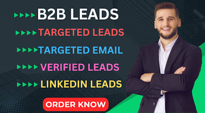 Gig Preview - Do b2b lead generation and targeted email list building