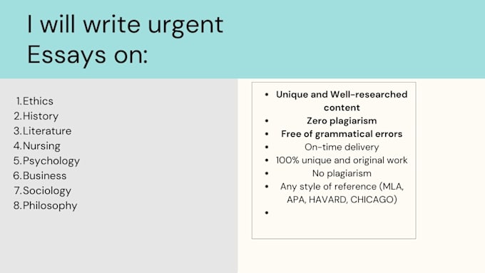 Gig Preview - Do argumentative  essays, persuasive, analytical essays and descriptive projects