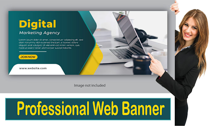 Gig Preview - Design amazing professional web banner for you