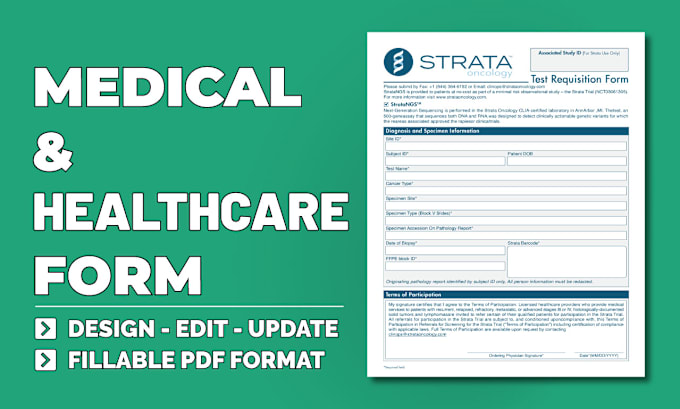 Gig Preview - Do intake form, consent form, any healthcare or medical form