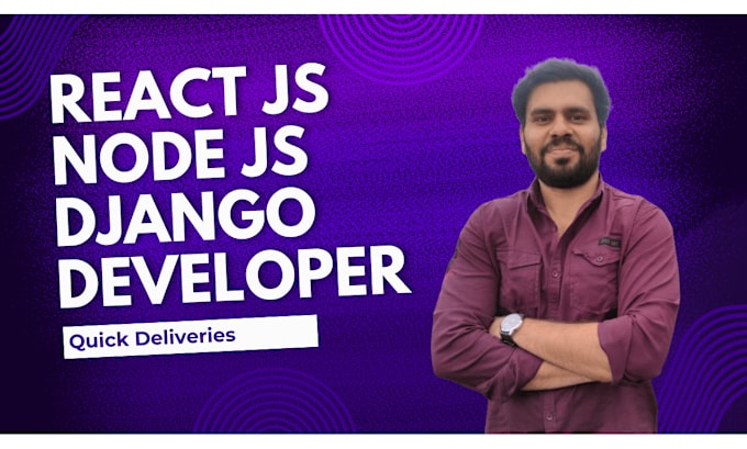 Gig Preview - Be your reactjs nodejs developer, python django developer and twilio expert