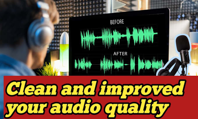 Gig Preview - Do audio editing and clean up to fix, improve, repair and enhance audio