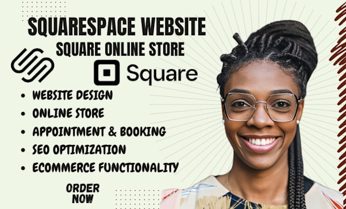 Gig Preview - Square store redesign squarespace website square website squarspace booking SEO