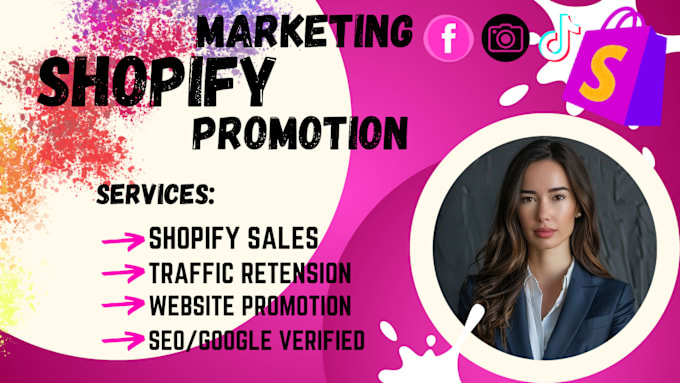 Gig Preview - Boost shopify sales, shopify dropshipping marketing sales funnel shopify seo