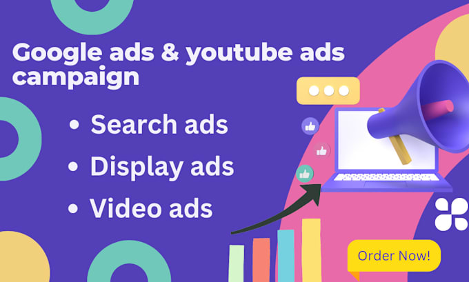 Gig Preview - Setup and manage google ads and youtube ads campaign