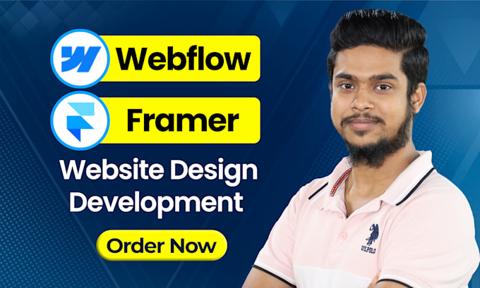 Gig Preview - Design, develop webflow, figma to webflow, framer website, framer developer