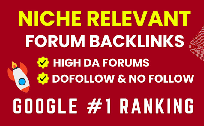 Gig Preview - Do manual placement high dr da niche relevant forum backlinks