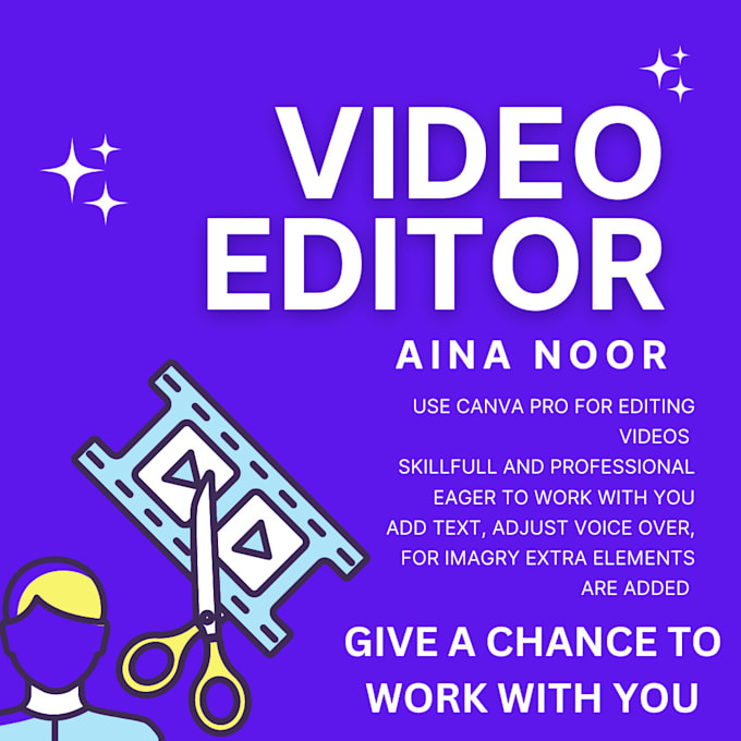 Gig Preview - Edit your video on canva