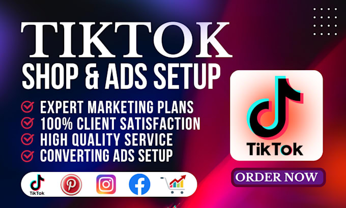 Gig Preview - Be your tiktok shop virtual assistant, setup tiktok ads and tiktok marketing