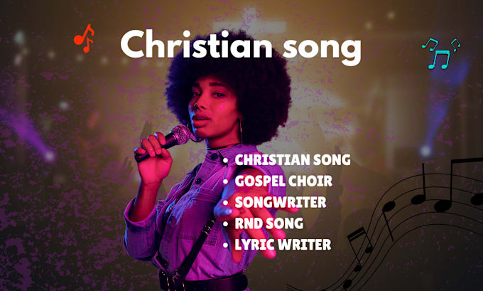 Gig Preview - Be your singer songwriter for your gospel choir, christian edm, rnb songs