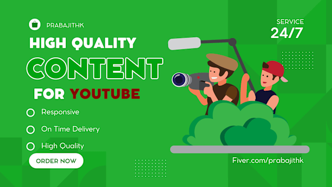 Gig Preview - Create professional youtube videos with engaging royalty free footage any niche