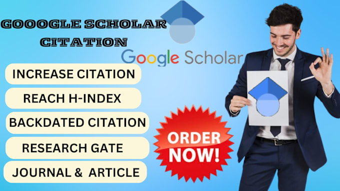 Gig Preview - Increase google scholar citation, h index with peer reviewed index journal