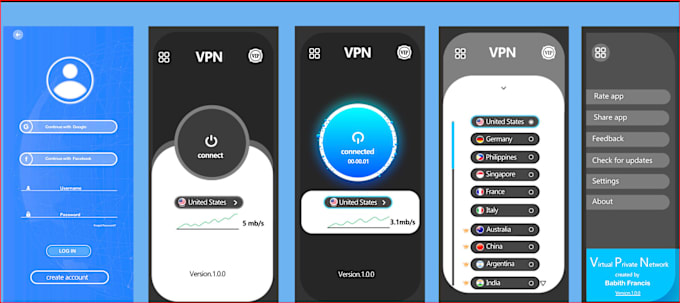 Gig Preview - Develop VPN app for android and ios with admob integration