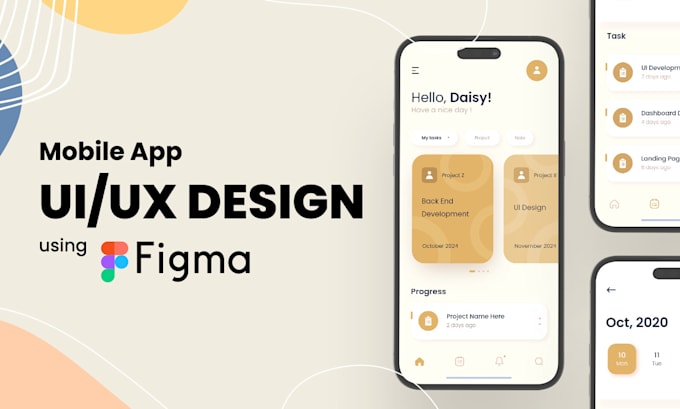 Gig Preview - Make figma modern and professional design for mobile app