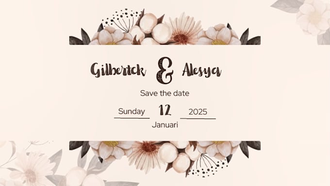 Gig Preview - Do an awesome wedding invitation vidio in 1 day