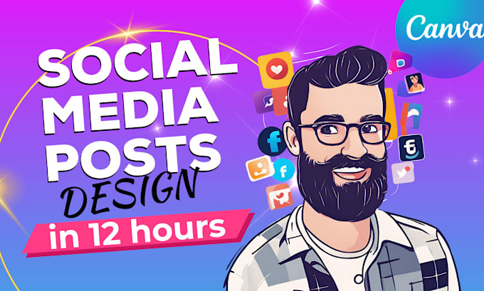 Gig Preview - Design anything on canva social media posts and instagram posts in 12 hours