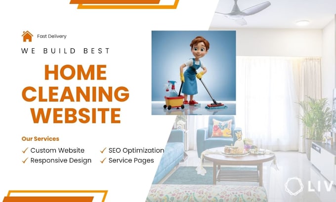 Gig Preview - Grow your business with office and home cleaning website