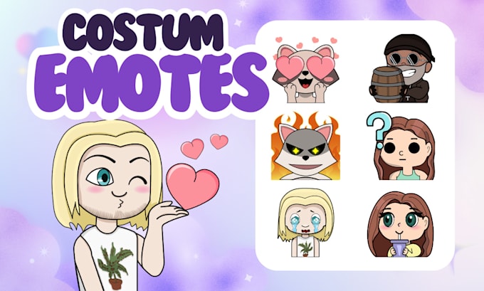 Gig Preview - Crearé emotes de twitch, kick