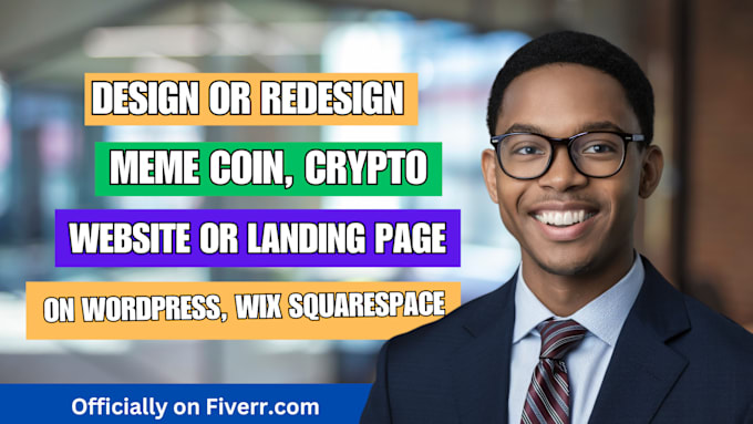 Gig Preview - Design memecoin website redesign meme coin website memecoin website design