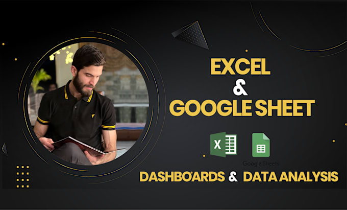 Gig Preview - Design a professional dashboard in google sheets or excel with formulas or macro