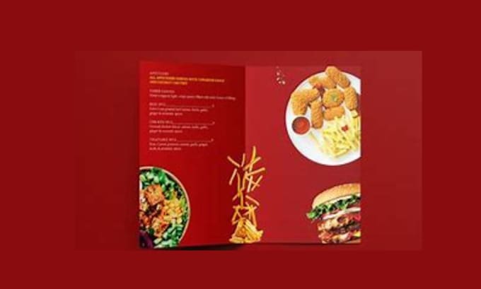 Gig Preview - Create menu designs for any type of business