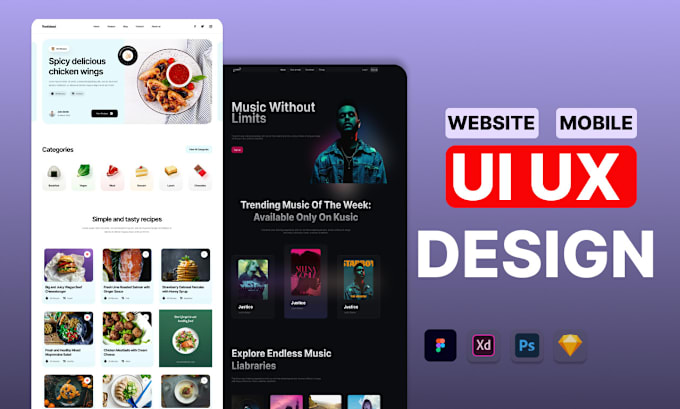 Bestseller - do figma website ui design, website ui ux and  website mockup