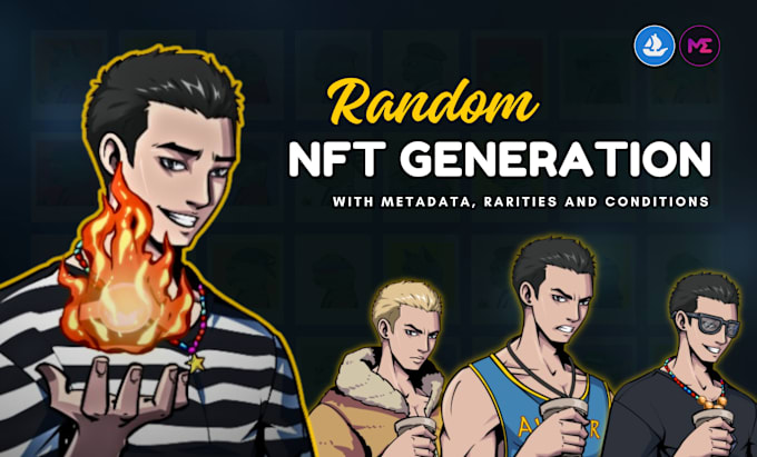 Gig Preview - Do 2k, 5k, and 10k nft generation with metadata and rarities