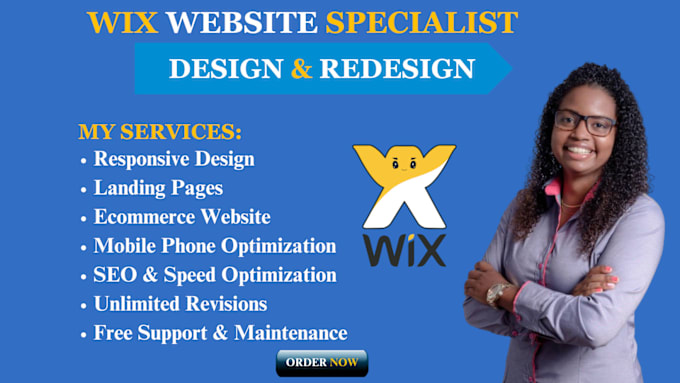 Gig Preview - Design and redesign wix website for business and personal